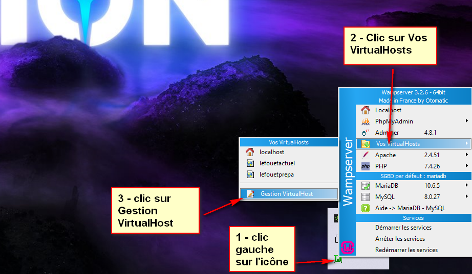 Gestion VirtualHost dans WampServer